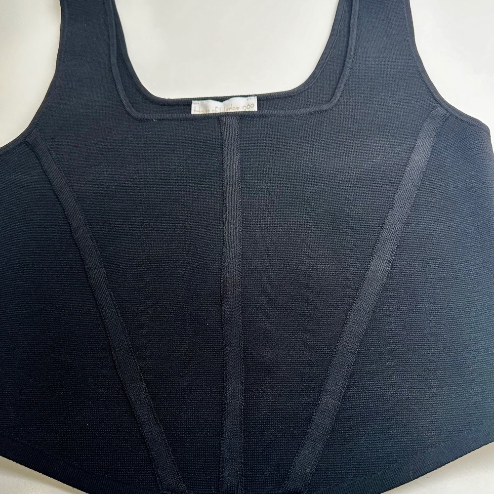 House of Harlow 1960 BLACK Crop Top - Picture 4 of 5
